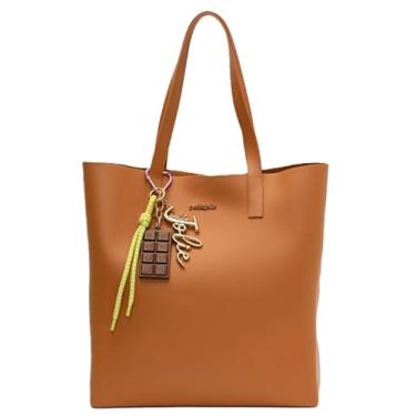 Imagem de Bolsa Shopper Petite jolie Amalfi Nude Escuro PJ11321 Ombro - Nova