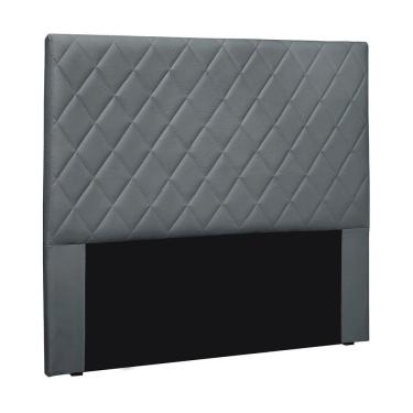 Imagem de Cabeceira Cama Box Casal 140 Cm Dubai Veludo S04 - D'rossi Cor Cinza