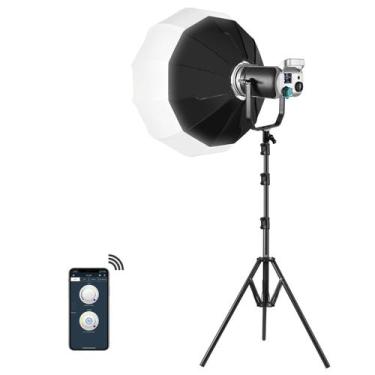 Imagem de Luz de vídeo LED GVM SD200D 200W com lanterna Softbox 93000lux - GVM G