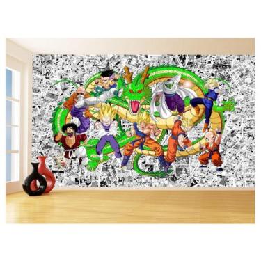 Imagem de Papel De Parede Dragon Ball Goku Vegeta Anime 3,5M Dbz130 - Você Decor
