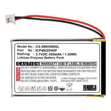 Imagem de Bateria 2pcs Intercomunicador Sena Smh5 Smh5-fm Cs-smh500sl - BGB ENER