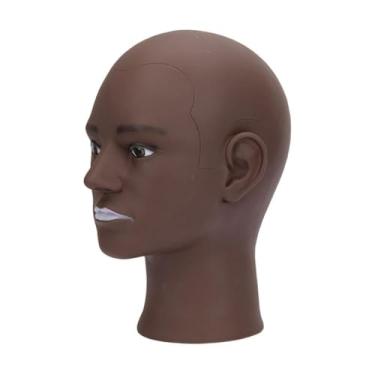 Imagem de Kokiya Cabeça de manequim masculino, cabeça de modelo de cabelo masculino treinamento cabeça de peruca masculina cabeça de boneca de maquiagem para exibição, estilo c