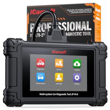 Imagem de iCarsoft Ferramenta de diagnóstico bidirecional JP V4.0 para carros japoneses/coreanos (Honda/Toyota/Nissan/Kia etc.) + 2 marcas de carro opcionais, todos os serviços do sistema 47 + scanner OBD2 de
