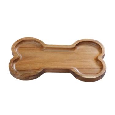 Imagem de Baoblaze Bandeja de madeira para servir aperitivos, travessa, prato para doces, tigela para frutas e café.