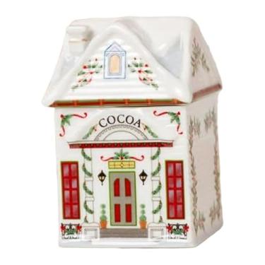 Imagem de Ｂｅｓｇａ Casa de Especiarias da Vila de Natal, Pote de Especiarias em Miniatura, Ornamento de Resina para Decoração Natalina Brilhante e Festiva, Style F