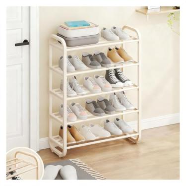 Imagem de SPXMQSS Sapateira para entrada, armário de sapatos de armazenamento multicamadas independente com economia de espaço, fácil de montar para casas de aluguel, entradas, corredores, salas de estar