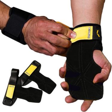 Imagem de Cintas para Levantamento de Peso para Mãos,Acessórios Para Equipamentos De Treino | Suporte para Punho de Treino,Para Levantadores Fisiculturistas Halterofilistas Deadlifts Remadas Pull-Ups Supino Ele