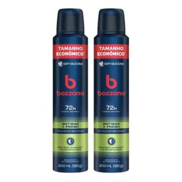 Imagem de Kit C/2 Desodorante Bozzano Masc Antibac+fresh 72h 200ml