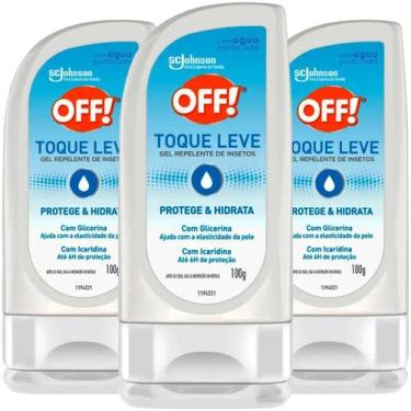 Imagem de Kit 3 Repelente Off Toque Leve Icaridina Gel 100G Cada - Johnson Johns