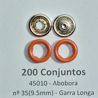 Imagem de Botões de Pressão Nº 35 Tic-Tac Variados Colorido Latão Abobora 9,5mm 