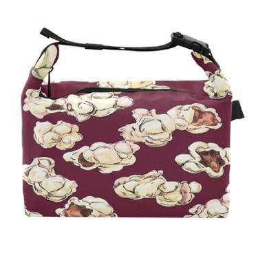 Imagem de STAYTOP Lancheira de pipoca com fivela de alça, lancheira isolada para meninos e meninas, lancheira térmica para trabalho escolar