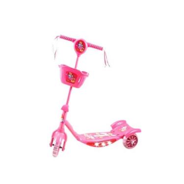 Imagem de Patinete Infantil 3 Rodas Com Luz E Som Rosa - Ddg