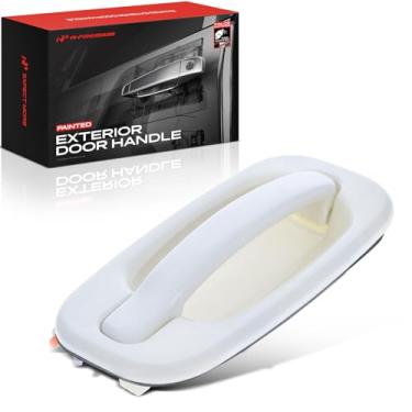 Imagem de A-Premium Maçaneta de porta externa pintada para passageiro dianteiro compatível com Chevrolet, GMC e Cadillac - Silverado 1500, Tahoe, Suburban, Avalanche, Sierra, Yukon XL, Escalade, Olympic White