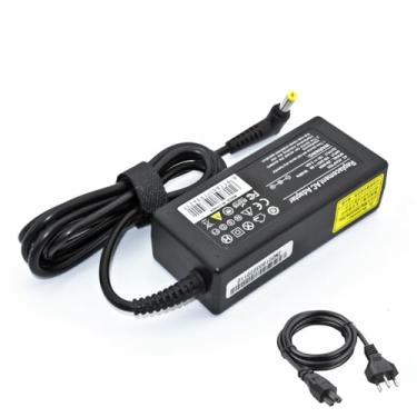 Imagem de Carregador Fonte para Notebook Laptop LG 19v 3.42a plug 6.5x 4.4MM Séries A410 C400 E500 R410 R460 R480 R510 LG 28lb700b 22ma33n Inclui Cabo de Força Tripolar Bivolt
