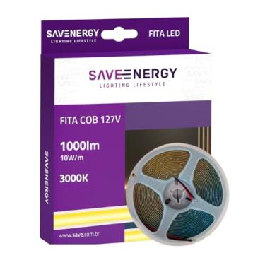 Imagem de Fita LED COB 127V 10W/m 3000K 10m IP20 Save Energy