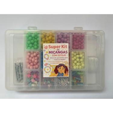 Imagem de Kit Miçangas Com 520 Miçangas Mais Estojo – Tudo O Que Você Precisa Para Montar Sua Pulseira ou Colar, Diversão E Criatividade Sem Limites