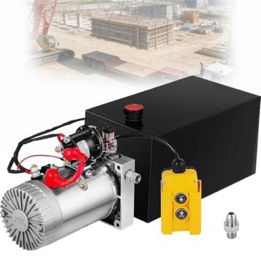 Imagem de Unidade De PotêNcia HidráUlica De 10 Litros, De Dupla/Simples AçãO, EstaçãO De Energia HidráUlica, 12v Cc, Com ReservatóRio De Metal Para AplicaçõEs De ElevaçãO De VeíCulos