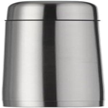 Imagem de Recipiente cilindrico de metal isolado para manter bebidas frias e quentes, elegante