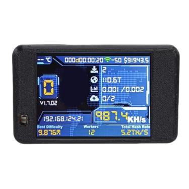 Imagem de Asixxsix Bitcoin Miner, ESP32 DOWD V3 WiFi MCU Com Tela Sensível Ao Toque de 2,8 Polegadas, Suporta BLE e Controle Remoto, Taxa de Hash de 1060 KH/s, para Modo de Loteria Aleatória de (Preta)