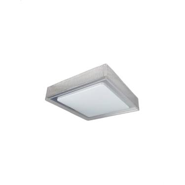 Imagem de Plafon LED Sobrepor Aquarius Opus 12W Acrílico Estrelado Quadrado Bivolt – Luminária de Teto Moderna Econômica para Sala Quarto Corredor