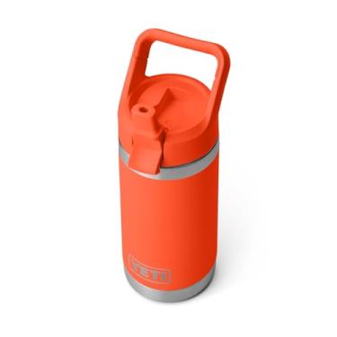 Imagem de YETI Rambler Jr. Garrafa infantil de 350 ml, com tampa de palha, mamão