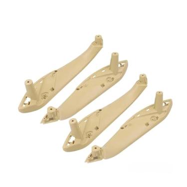 Imagem de Maçaneta interna da porta, substituição da guarnição do painel, compatível com bmw 3 4 séries m3 m4 f30 f80 f31 f32 f33 f34 f35 f36 f82(F34-Beige Interior)