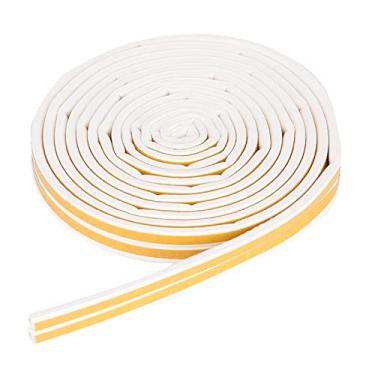 Imagem de SIWOTED 5 Metros 9 * 6mm Tira de Vedação de Isolamento Acústico Autoadesivo para Porta e Janela Vedação de Borracha (Branca)