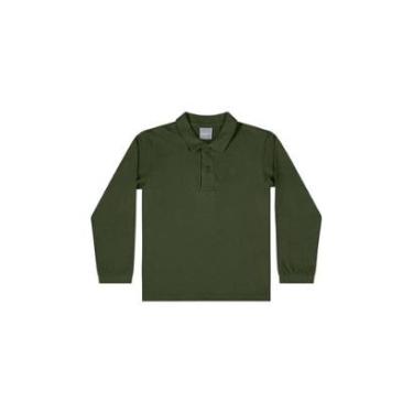 Imagem de Camisa Polo Manga Longa Básica para Menino Quimby-Masculino