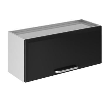 Imagem de Armario de Cozinha Aereo Itatiaia Tarsila 1 Porta Preto IPH-80