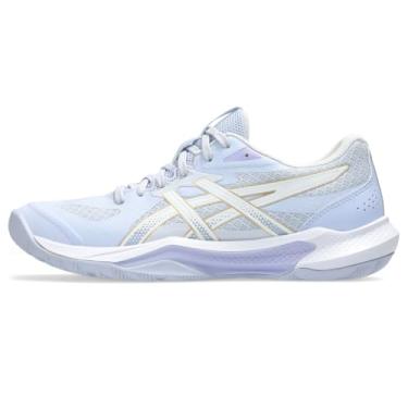 Imagem de ASICS Tênis feminino de vôlei Gel-Tactic 13, Azul desbotado/branco, 44