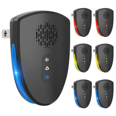 Imagem de Repelente de pragas ultrassônico, repelente de mosquitos atualizado 2025, repelente eletrônico de roedores interno, controle de pragas para insetos, baratas, ratos, insetos, repelente de aranha para