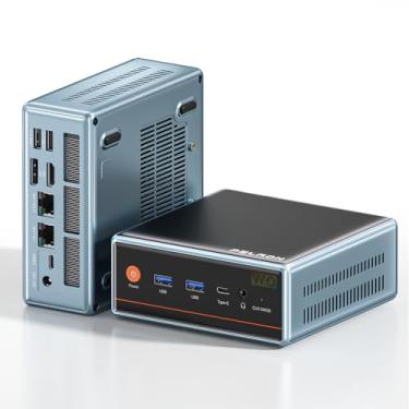 Imagem de PELADN Mini PC Ryzen 6600H 16G DDR5 RAM + 512GB PCle SSD Gaming Desktop Computador LAN 2.5G Mimi Computador AMD R5 6600H (6C/12T até 4.50Ghz) WiFi 6/BT 5.2/HD/WO-4