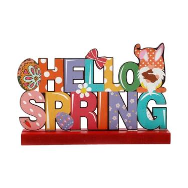 Imagem de Ornamentos de Mesa Madeira para Páscoa Temáticos Coelho Decoração Centropício Decorativo Festa Casa Artesanato em Ambiente Festivo Ótimo Presente Base