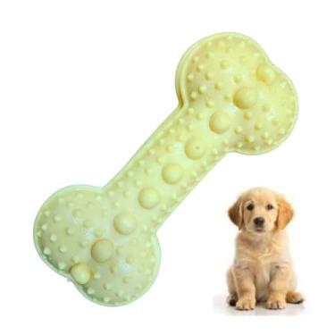 Imagem de Osso Porta Petisco Mordedor para Cães Médio e Grande Porte (Amarelo)