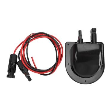Imagem de Fabater Glândula de Entrada de Cabo Solar ABS Conector de Fio Duplo à Prova D'água para Instalação de Painel Solar de Barco RV (Preto)