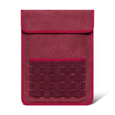 Imagem de Gexmil Capa para laptop de 16 polegadas, 15-15,6 polegadas compatível com MacBook Pro 16 M4 M3 M2 M1, notebook HP Acer, Dell, Lenovo, ASUS, bolsa de computador com bolso, vermelha