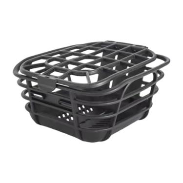 Imagem de Baoblaze Cesta de bicicleta com tampa e parafuso de montagem, ideal para ciclismo, compras e outros esportes.