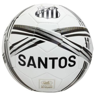 Imagem de Bola Campo Sportcom Santos Branco-Unissex