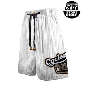 Imagem de Bermuda Cyclone Veludo Relax New Year, Branco, GG
