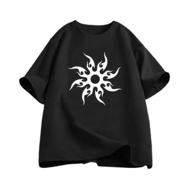 Imagem de Camiseta De Jogo Unissex Oversized, Camiseta Casual De Manga Curta Par