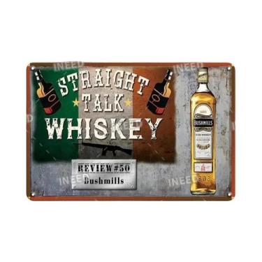 Imagem de Placa Decorativa De Metal Retro Vintage JIM BEAM Para Bar, Pub, Clube,