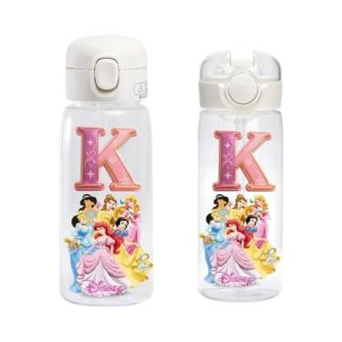 Imagem de Garrafa De Água Plástica Infantil De 600ml Com Desenhos De Princesas D