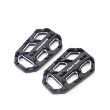 Imagem de Anti-derrapante Para cb300r cb 300 r 2018 2019 2020 apoio para os pés pedal ampliador extensão footpeg(Preto)