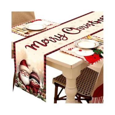 Imagem de Caminho De Mesa De Natal Decoração Para Casa Decoração De Mesa De Nata