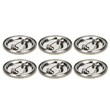 Imagem de Cosiki 100 Peças Suprimentos de Emblema de Botão Em Branco de Superfície Lisa para Presentes Diy, Etiquetas de Nome, Artesanato, Lembranças para Famílias, Folha de Flandres, 1 Polegada (Emblemas de metal 25MM 100 conjuntos)