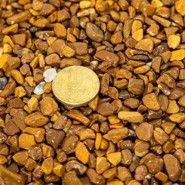 Imagem de Jaspe Amarelo Pedra Rolada Natural Miúdo para Orgonite100g - Cristaisd