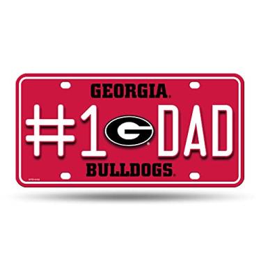 Imagem de Rico Industries NCAA Georgia Bulldogs #1 DAD #1 Fan Metal Auto Tag 21,5 cm x 28 cm – Ótimo para caminhão/carro/SUV