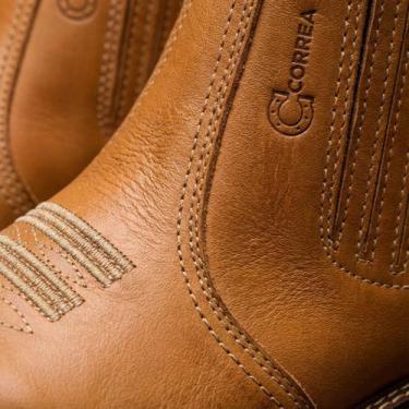 Imagem de Botina Masculina de Couro Legítimo com Solado de Látex  Ideal para Cam