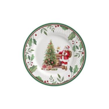 Imagem de Conjunto Com 6 Pratos De Sobremesa Coup Azevinho 21Cm - Alleanza Cerâm