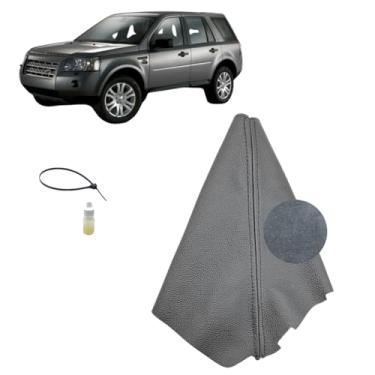 Imagem de Revestimento Coifa Couro Legitimo Puxador Freio De Mão Compatível Com Freelander 2 S Hse 2007 Á 2012